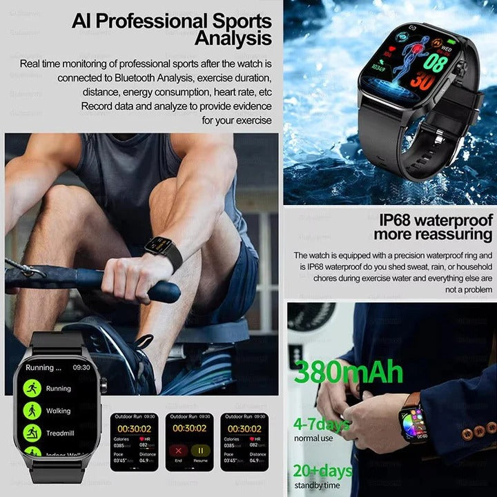 Everyday Wellness Smartwatch for Active Seniors