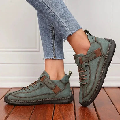Effortless Slip-On Ankle Shoes for Women with Flexible Comfort