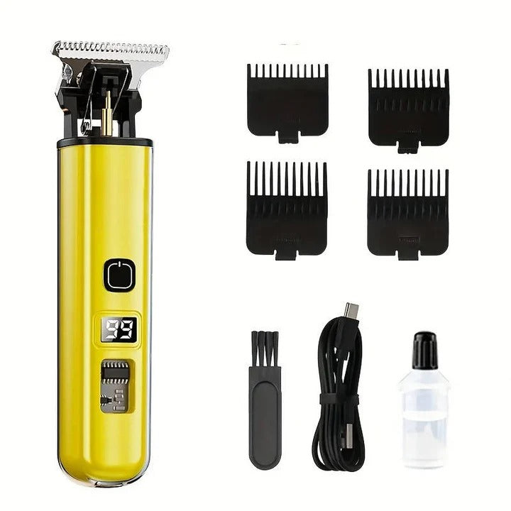 Wireless Hair Trimmers with LED Charge Indicator and 4 Comb Attachments