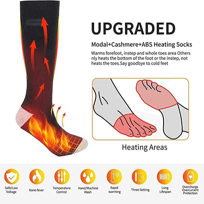 Rechargeable Winter Comfort Socks for Outdoor Adventures