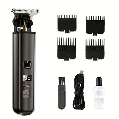 Wireless Hair Trimmers with LED Charge Indicator and 4 Comb Attachments