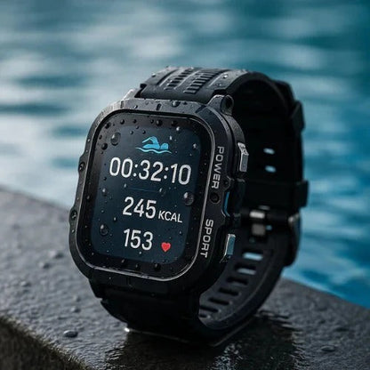 All-Weather Smart Sports Watch with Advanced Swim Tracking