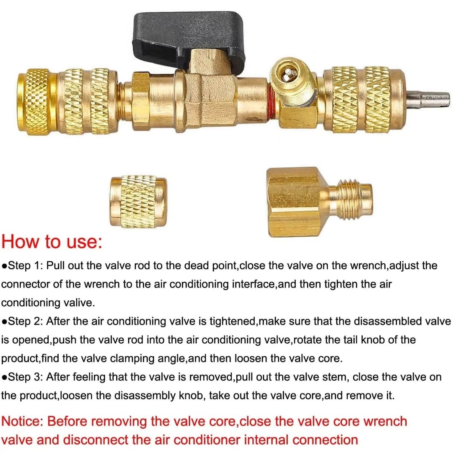 Effortless Valve Core Tool for HVAC Systems