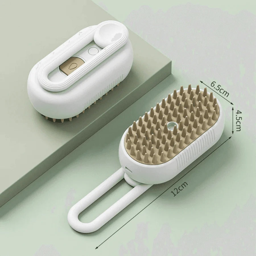 All-in-One Pet Grooming Tool with Steam and De-Shedding Feature