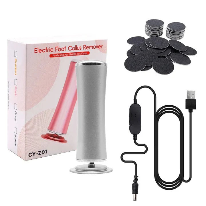 Corded Foot Care Tool with Dual Speed and 60 Replacement Discs