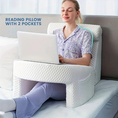 Versatile Support Pillow for Reading, Gaming, and Relaxation
