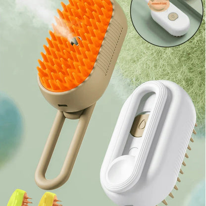 All-in-One Pet Grooming Tool with Steam and De-Shedding Feature