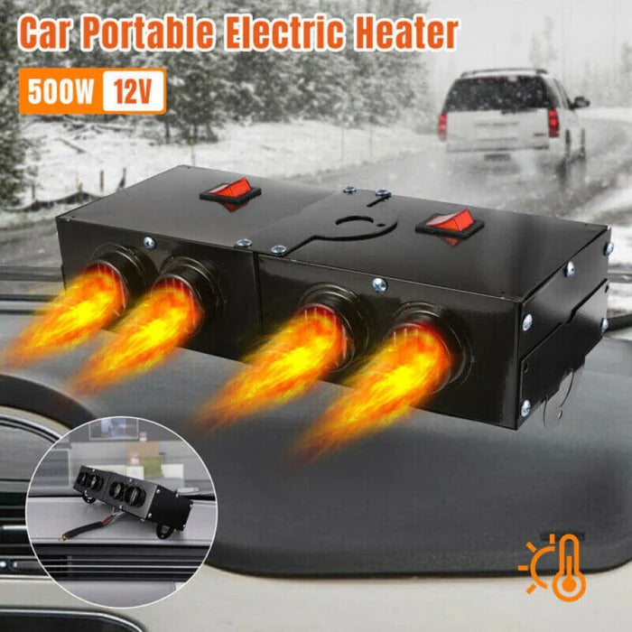 Compact 500W 12V Car Heater & Defroster for Winter Comfort