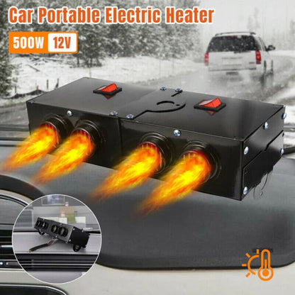 Compact 500W 12V Car Heater & Defroster for Winter Comfort