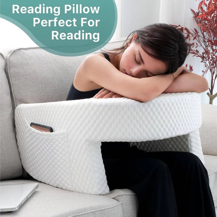 Versatile Support Pillow for Reading, Gaming, and Relaxation