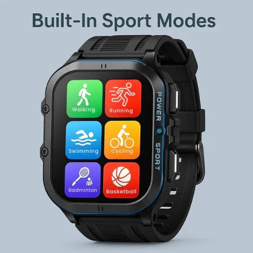 All-Weather Smart Sports Watch with Advanced Swim Tracking