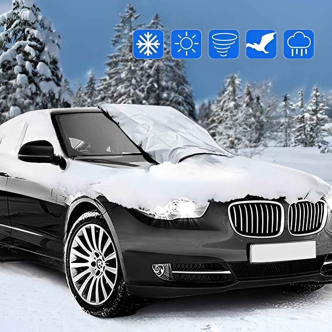 Secure Magnetic Windshield Protector for Year-Round Use