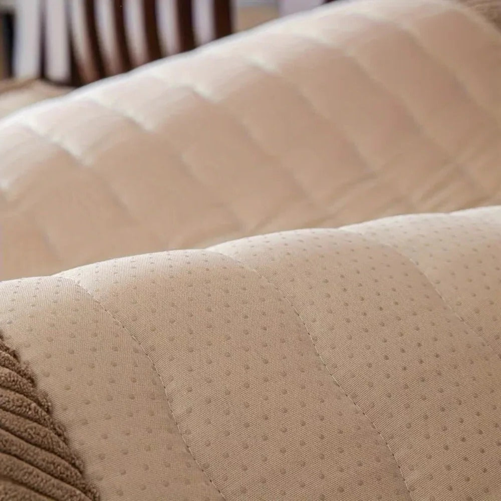 Luxurious Soft Sofa Protector with Non-Slip Backing