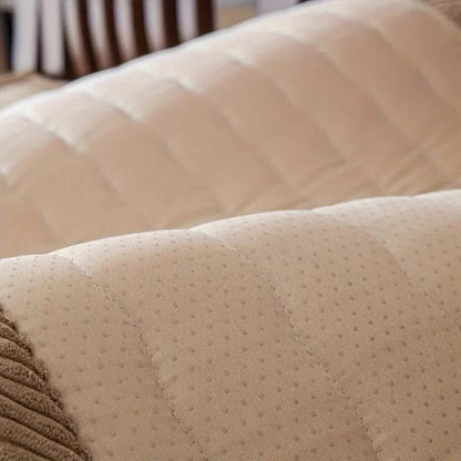 Luxurious Soft Sofa Protector with Non-Slip Backing