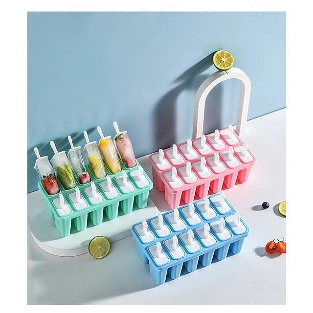 Versatile Silicone Ice Pop Maker with Reusable Sticks for Homemade Treats