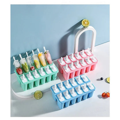 Versatile Silicone Ice Pop Maker with Reusable Sticks for Homemade Treats