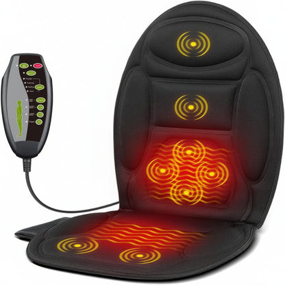 Ergonomic Massage Cushion with Heat & Vibration for Home & Auto