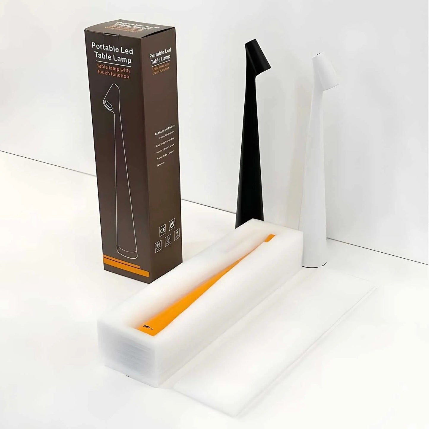 Portable Aluminum Desk Lamp with Adjustable Brightness & USB Charge