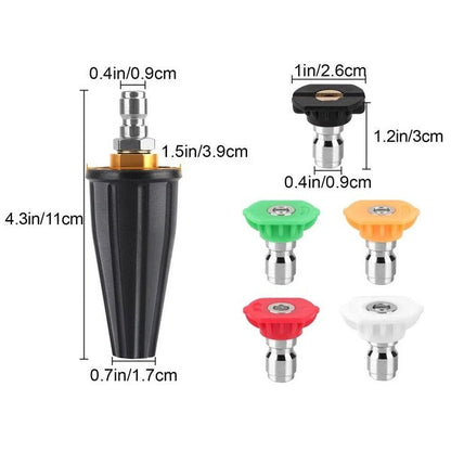 Versatile Rotating Nozzle for Power Washers with Multiple Spray Options