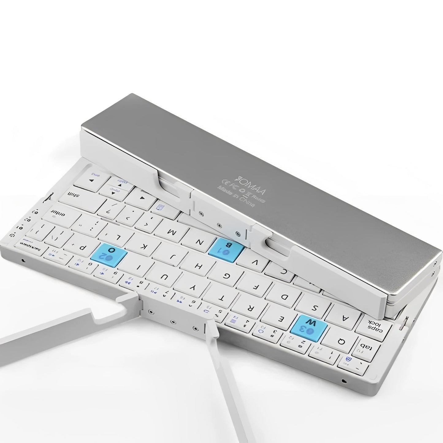 Compact Bluetooth Keyboard with Magnetic Support Stand