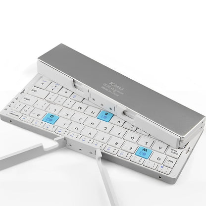 Compact Bluetooth Keyboard with Magnetic Support Stand