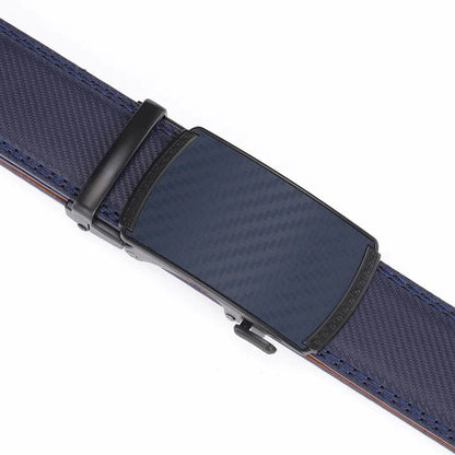 Adjustable Strap Leather Belt with Seamless Fit for Men
