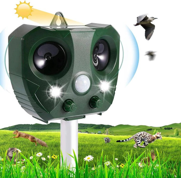 Smart Motion-Activated Ultrasonic Animal Deterrent for Gardens