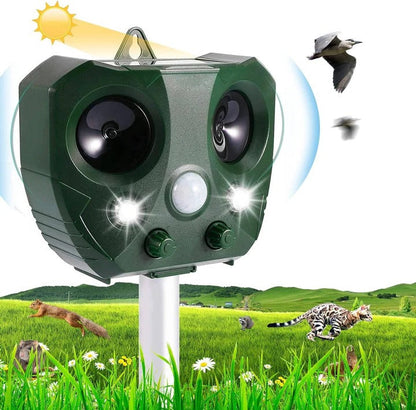 Smart Motion-Activated Ultrasonic Animal Deterrent for Gardens