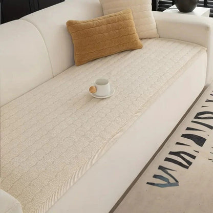 Luxurious Soft Sofa Protector with Non-Slip Backing