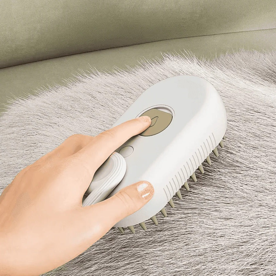 All-in-One Pet Grooming Tool with Steam and De-Shedding Feature