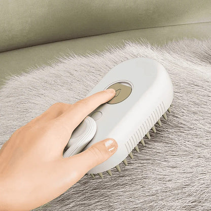 All-in-One Pet Grooming Tool with Steam and De-Shedding Feature