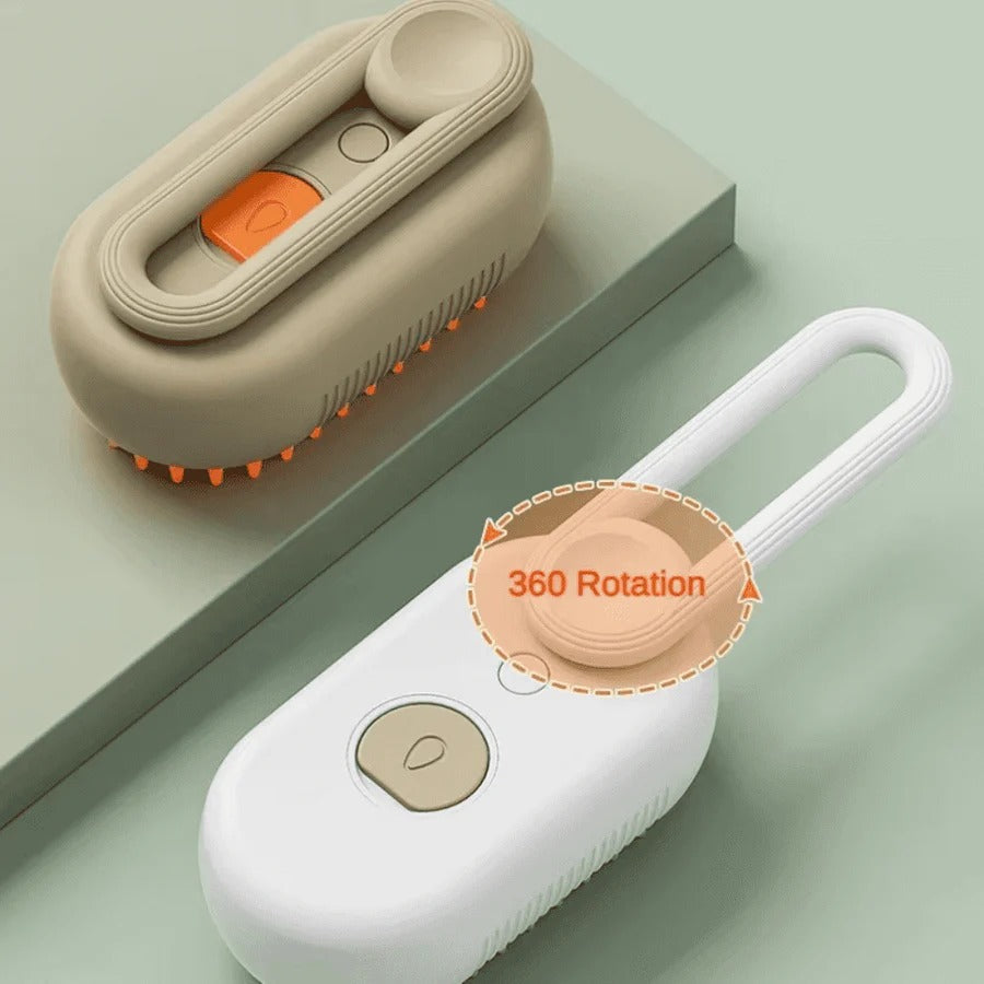 All-in-One Pet Grooming Tool with Steam and De-Shedding Feature