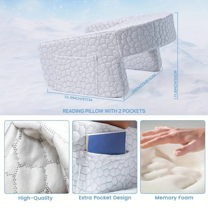 Versatile Support Pillow for Reading, Gaming, and Relaxation