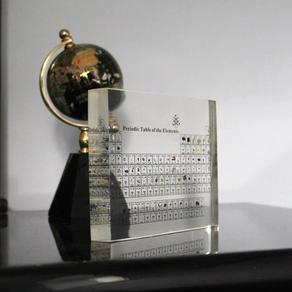 Interactive Element Display Glass Block for Chemistry Enthusiasts