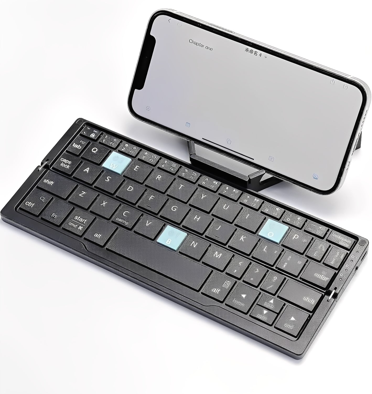 Compact Bluetooth Keyboard with Magnetic Support Stand