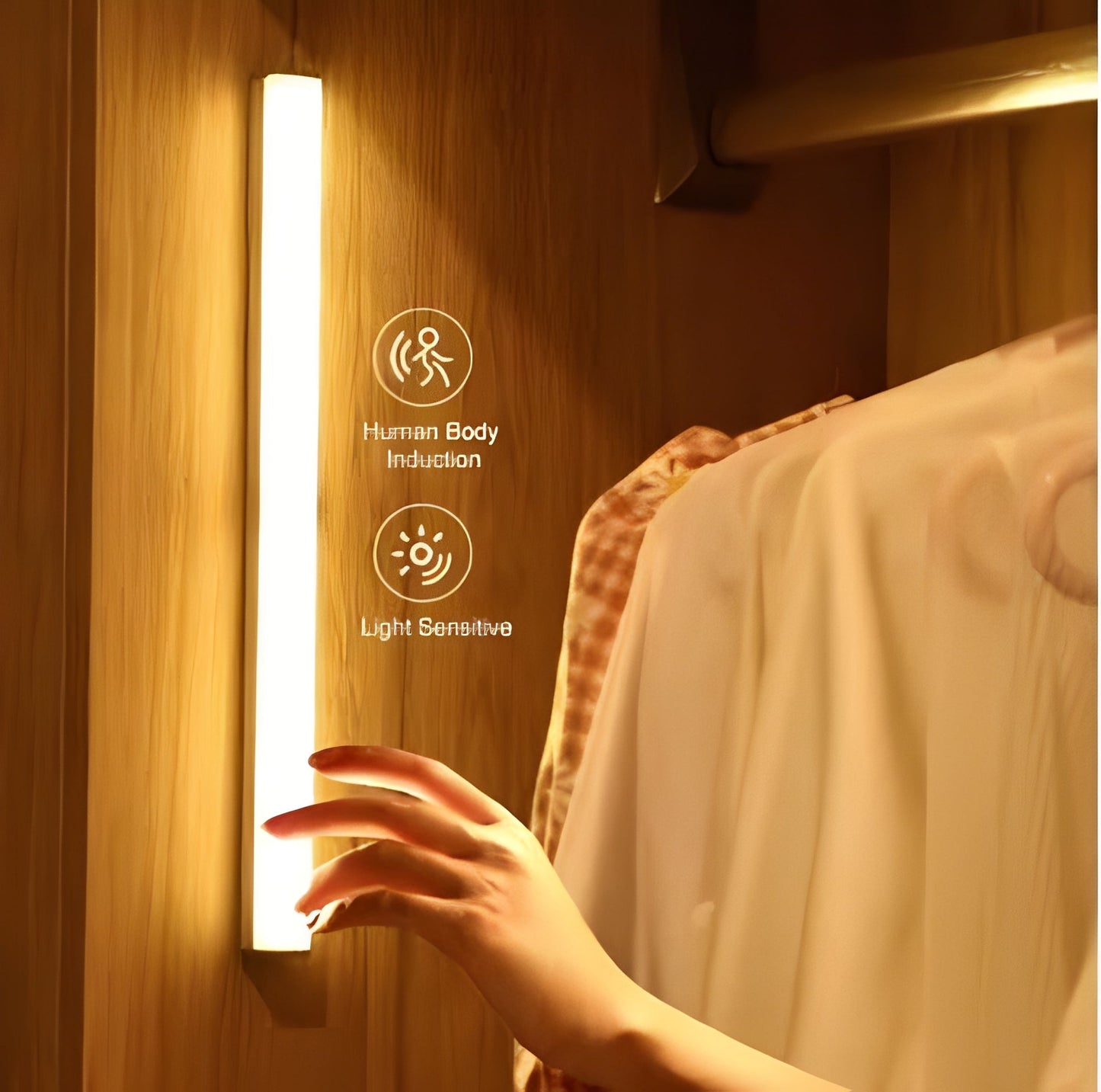 Smart Motion-Activated LED Light Strip with Gentle Illumination