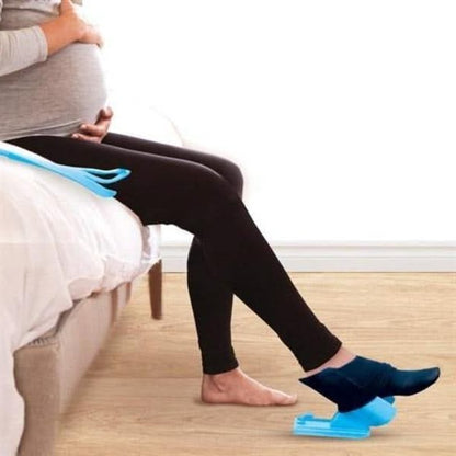 Standing Sock Assistant with Integrated Shoe Horn for Easy Use