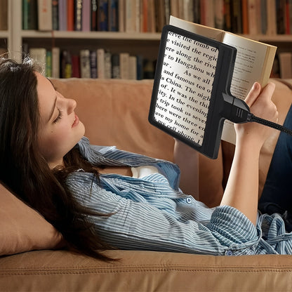 Versatile Floor Magnifier with LED Light and Adjustable Neck