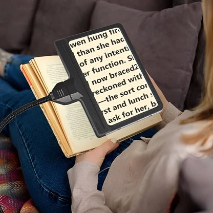 Versatile Floor Magnifier with LED Light and Adjustable Neck