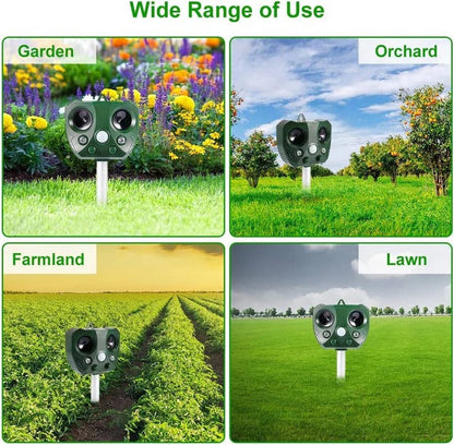 Smart Motion-Activated Ultrasonic Animal Deterrent for Gardens