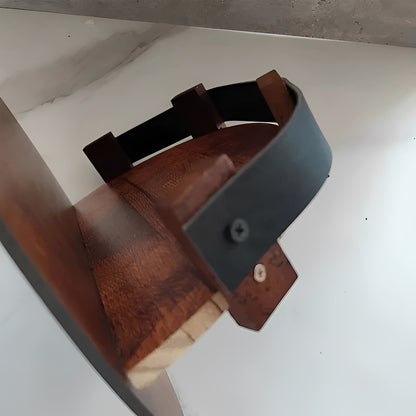Rustic Floating Shelf Made from Reclaimed Whiskey Barrels