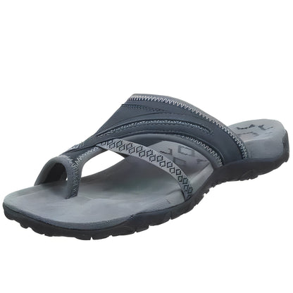 Ladies' Breathable Cross-Strap Sandals with Rubber Sole