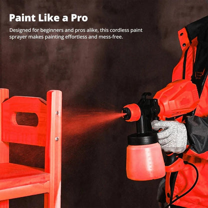 Cordless Spray Painter with Customizable Spray Patterns