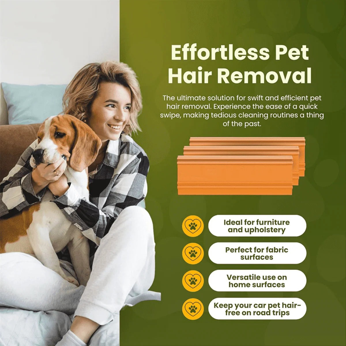 EverClean Pet Fur Remover Brush for Home & Vehicle Use