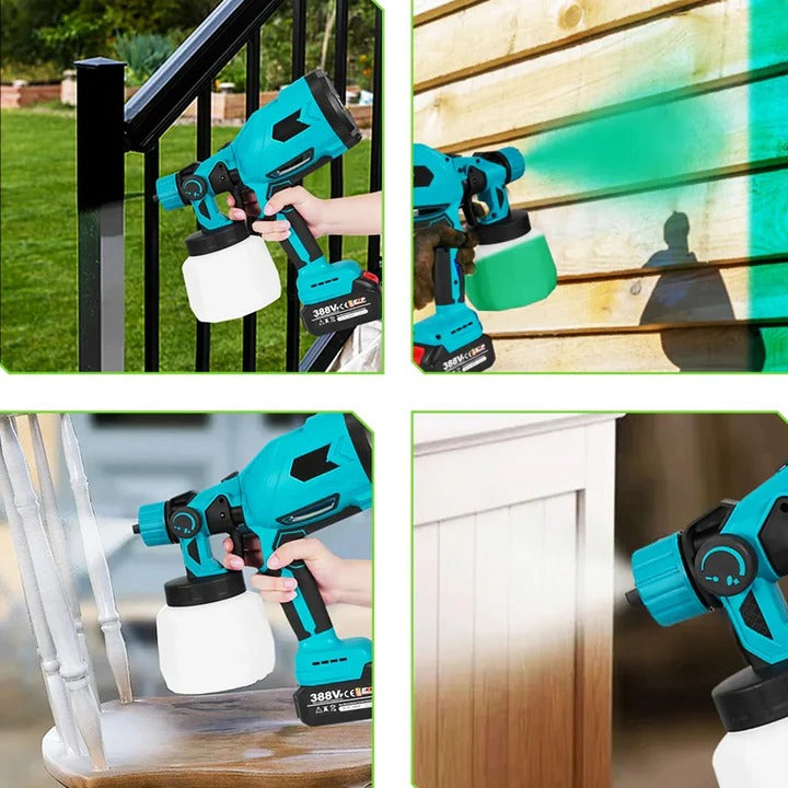 Cordless Spray Painter with Customizable Spray Patterns