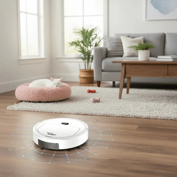 Smart Home Vacuum Robot with Advanced Filtration System