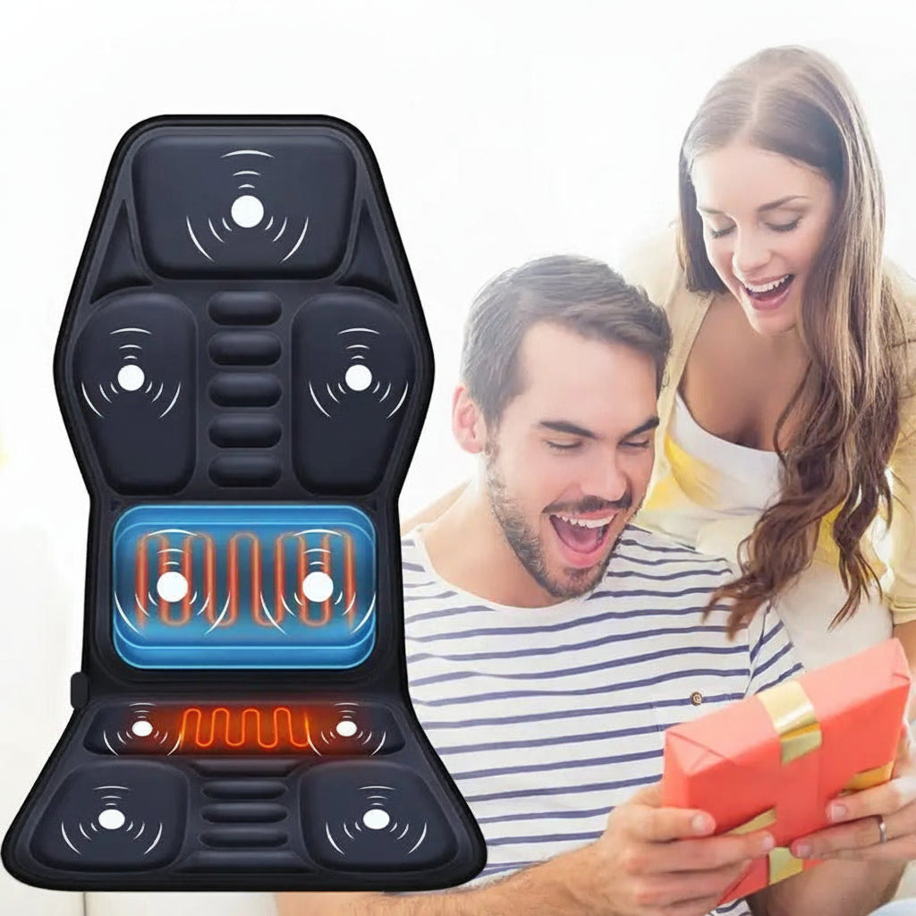 Soothing Lumbar Massager with Heat and Vibration for Ultimate Comfort