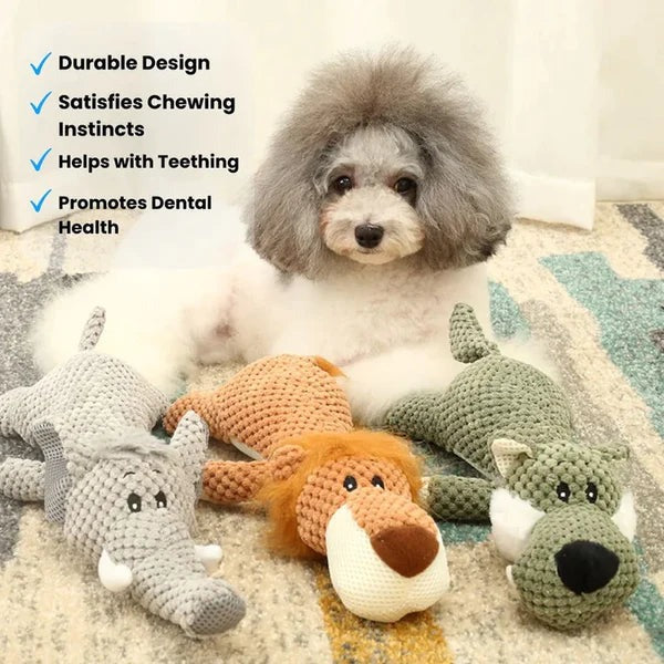 Durable Denim Chew Toy for Energetic Pups
