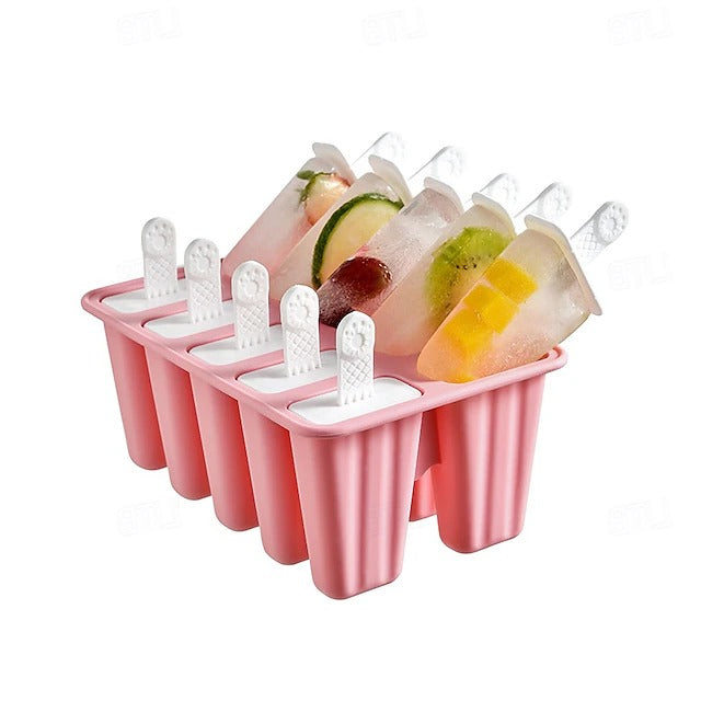 Versatile Silicone Ice Pop Maker with Reusable Sticks for Homemade Treats