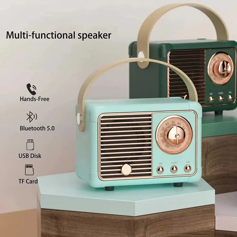Chic Portable Bluetooth Speaker with Enhanced Bass Performance